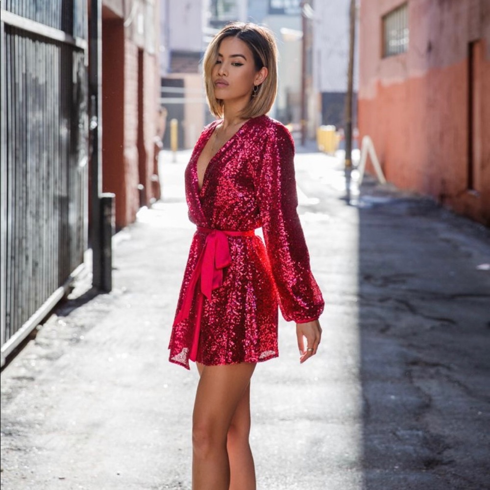 NWT Express x Olivia Culpo sequin dress
